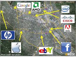 silicon valley map