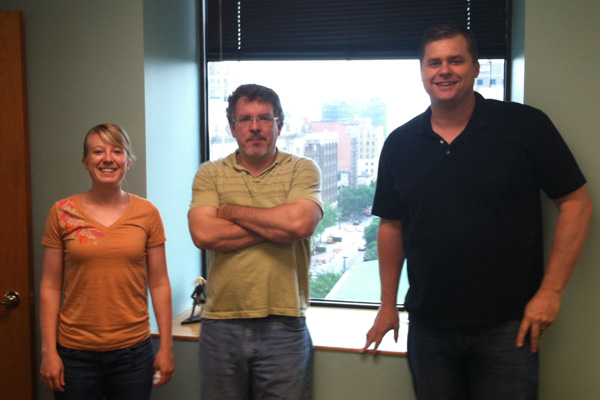 Volano team members Erin Hawkins, David Carnley and John Stuifbergen
